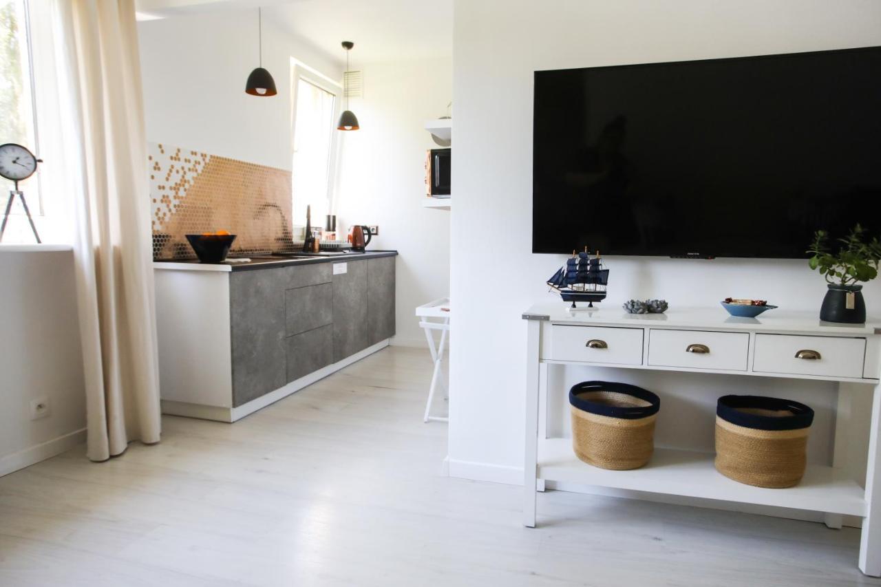 Apartament Szaro na Białym Władysławowo Zewnętrze zdjęcie